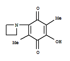(8ci)-2-(1-氮杂啶)-5-羟基-3,6-二甲基-P-苯醌结构式_29441-87-0结构式