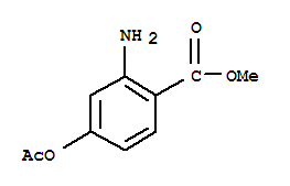 (9ci)-4-(乙酰基氧基)-2-氨基-苯甲酸甲酯结构式_294865-44-4结构式