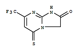 1,5-二氢-5-硫氧代-7-(三氟甲基)-咪唑并[1,2-a]嘧啶-2(3h)-酮结构式_294880-84-5结构式