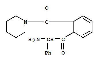 (8CI)-1-[o-(2-苯基甘氨酰基)苯甲酰基]-哌啶结构式_29746-83-6结构式