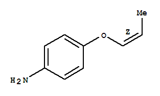 (9ci)-4-[(1z)-1-丙烯基氧基]-苯胺结构式_299161-85-6结构式