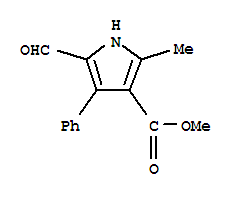 1H-pyrrole-3-carboxylicacid,5-formyl-2-methyl-4-phenyl-,methylester(9ci)Structure,300588-92-5Structure 1H-pyrrole-3-carboxylicacid,5-formyl-2-methyl-4-phenyl-,methylester(9ci) Structure,300588-92-5Structure
