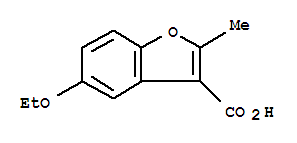 (9ci)-5-乙氧基-2-甲基-3-苯并呋喃羧酸结构式_300673-97-6结构式