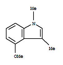(9ci)-4-甲氧基-1,3-二甲基-1H-吲哚结构式_300679-77-0结构式