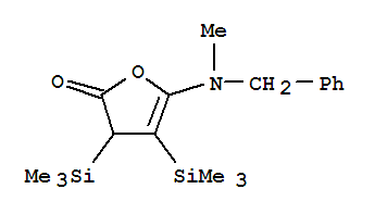5-[甲基(苯基甲基)氨基]-3,4-双(三甲基甲硅烷基)-2(3H)-呋喃酮结构式_300809-96-5结构式