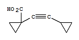 Cyclopropanecarboxylic acid, 1-(cyclopropylethynyl)-(8ci) Structure