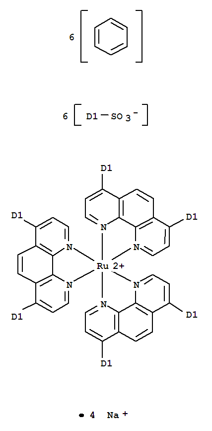 三[4-(1,10-菲罗啉-4-基)苯磺酸]钌钠盐结构式_301206-84-8结构式