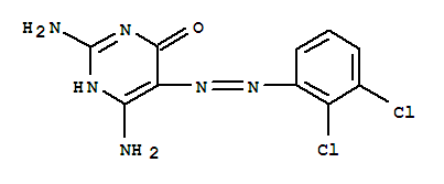 2,6-二氨基-5-[2-(2,3-二氯苯基)二氮杂烯]-4(3H)-嘧啶酮结构式_30189-03-8结构式