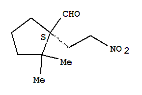 (1s)-(9ci)-2,2-二甲基-1-(2-硝基乙基)-环戊烷羧醛结构式_302338-13-2结构式