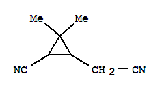 (9ci)-3-氰基-2,2-二甲基-环丙烷乙腈结构式_302778-34-3结构式