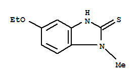 (9ci)-5-乙氧基-1,3-二氢-1-甲基-2H-苯并咪唑-2-硫酮结构式_302812-79-9结构式