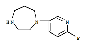 (9ci)-1-(6-氟-3-吡啶)六氢-1H-1,4-二氮杂卓结构式_303159-59-3结构式