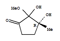 (3r)-(9ci)-2,3-二羟基-2-甲氧基-3-甲基-环戊酮结构式_303183-82-6结构式
