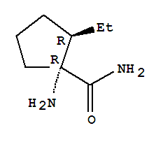 (1r,2r)-(9ci)-1-氨基-2-乙基-环戊烷羧酰胺结构式_309756-95-4结构式