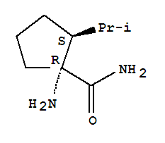 (1r,2s)-(9ci)-1-氨基-2-(1-甲基乙基)-环戊烷羧酰胺结构式_309756-99-8结构式