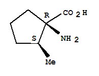 (1r,2s)-(9ci)-1-氨基-2-甲基-环戊烷羧酸结构式_309757-05-9结构式