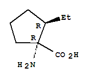 (1r,2r)-(9ci)-1-氨基-2-乙基-环戊烷羧酸结构式_309757-07-1结构式