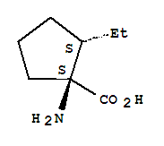 (1s,2s)-(9ci)-1-氨基-2-乙基-环戊烷羧酸结构式_309757-08-2结构式