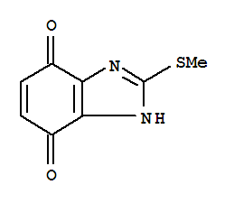 (9ci)-2-(甲基硫代)-1H-苯并咪唑-4,7-二酮结构式_310461-58-6结构式