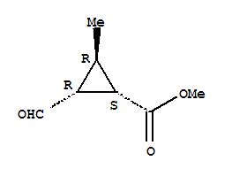(1s,2r,3r)-(9ci)-2-甲酰基-3-甲基-环丙烷羧酸甲酯结构式_312910-88-6结构式
