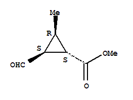 (1s,2s,3r)-(9ci)-2-甲酰基-3-甲基-环丙烷羧酸甲酯结构式_312910-89-7结构式