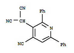 (9ci)-(4-氰基-2,6-二苯基-3-吡啶)-丙二腈结构式_313277-38-2结构式