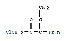 (8Ci)-1-氯-3-乙烯基-2-己酮结构式_31333-18-3结构式