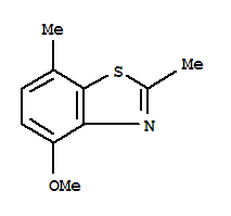 (9ci)-4-甲氧基-2,7-二甲基-苯并噻唑结构式_313374-33-3结构式