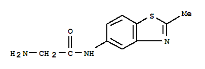 (9ci)-2-氨基-n-(2-甲基-5-苯并噻唑)-乙酰胺结构式_313502-87-3结构式