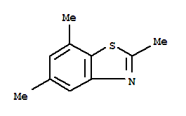 (9ci)-2,5,7-三甲基-苯并噻唑结构式_313502-89-5结构式
