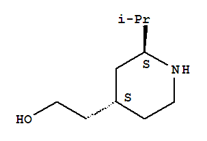 (2r,4r)-rel-(9ci)-2-(1-甲基乙基)-4-哌啶乙醇结构式_313950-53-7结构式