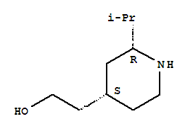 (2r,4s)-rel-(9ci)-2-(1-甲基乙基)-4-哌啶乙醇结构式_313950-60-6结构式