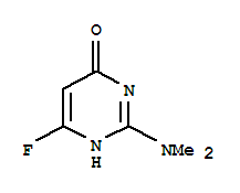 (9ci)-2-(二甲基氨基)-6-氟-4(1H)-嘧啶酮结构式_313961-71-6结构式