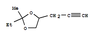 (9ci)-2-乙基-2-甲基-4-(2-丙炔)-1,3-二氧戊环结构式_31457-56-4结构式