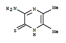 3-氨基-5,6-二甲基-2(1H)-吡嗪硫酮结构式_31613-88-4结构式