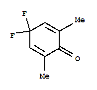 (9Ci)-4,4-二氟-2,6-二甲基-2,5-环己二烯-1-酮结构式_318949-59-6结构式