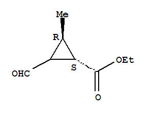 (1r,3s)-rel-(9ci)-2-甲酰基-3-甲基-环丙烷羧酸乙酯结构式_318990-36-2结构式