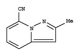 2-甲基-吡唑并[1,5-A]吡啶-7-甲腈结构式_319432-37-6结构式