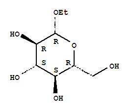 乙基 d-吡喃葡萄糖苷结构式_3198-49-0结构式