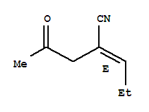 (2E)-(9Ci)-2-(2-氧代丙基)-2-戊烯腈结构式_320572-83-6结构式