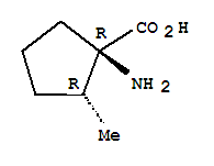 (1R,2R)-Rel-(9Ci)-1-氨基-2-甲基-环戊烷羧酸结构式_321157-23-7结构式