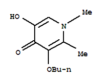 (9Ci)-3-丁氧基-5-羟基-1,2-二甲基-4(1H)-吡啶酮结构式_321529-33-3结构式