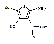 2-氨基-4-氰基-5-甲基-3-噻吩羧酸乙酯结构式_321736-08-7结构式