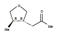 Rel-(9Ci)-1-[(3R,4R)-四氢-4-甲基-3-呋喃]-2-丙烷酮结构式_321903-47-3结构式