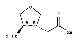 Rel-(9Ci)-1-[(3R,4R)-四氢-4-(1-甲基乙基)-3-呋喃]-2-丙烷酮结构式_321903-49-5结构式