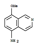8-甲氧基-5-异喹啉胺结构式_321921-99-7结构式