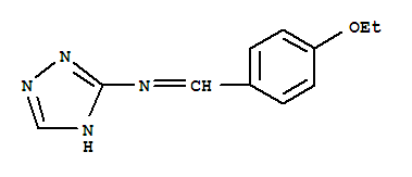 (9ci)-n-[(4-乙氧基苯基)亚甲基]-1H-1,2,4-噻唑-3-胺结构式_322413-06-9结构式