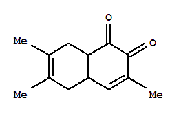 (8ci)-4a,5,8,8a-四氢-3,6,7-三甲基-1,2-萘醌结构式_32249-76-6结构式