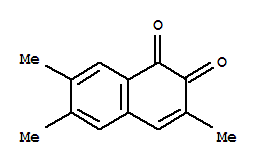 (8ci)-3,6,7-三甲基-1,2-萘醌结构式_32249-79-9结构式