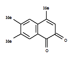 (9ci)-4,6,7-三甲基-1,2-萘二酮结构式_32249-81-3结构式